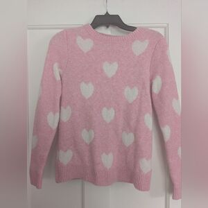 Cupcakes and Cashmere Sweater Woman's Pink Hearts XS